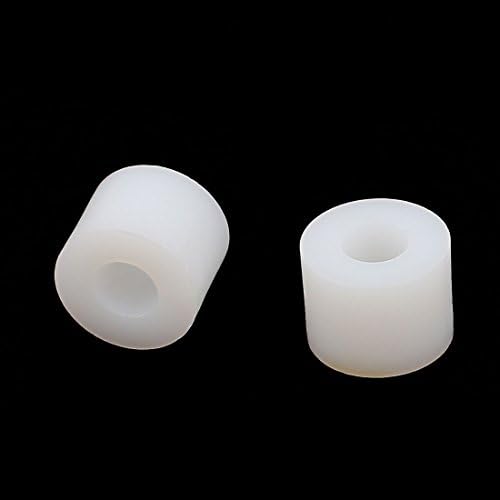 Аексит пластични тркалезни растојанија и застојот на не-навојни колони за поддршка на колони за миење садови 12x9mm растојанија 10 парчиња бели