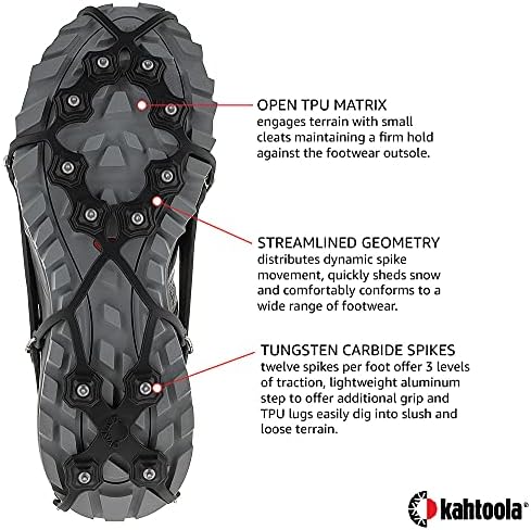 Кахтола Егзипики Тракција на обувки за зимско пешачење и трчање во снег, мраз и карпест терен