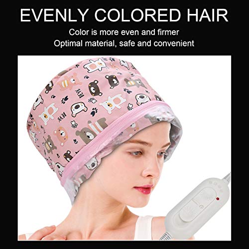 Термичка капа за коса, електрична капа за греење на косата за коса, прилагодливо масло за коса Термичка топла глава за нега на главата, алатка за нега на коса, длабок