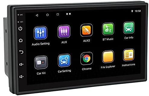 Андроид 11 Автомобил Стерео Двојно Дин 7 инчен Монитор 1080p HD Екран На Допир Bluetooth Повик + WLAN + GPS-Навигација +FM Радио +Rrversing