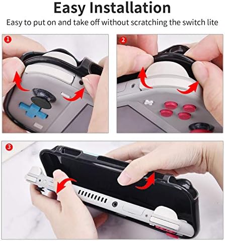 V-Moro компатибилен со Nintendo Switch Lite заштитен случај, мазна лесна капакот на куќиштето со шок-докажан за гребнатини компатибилни
