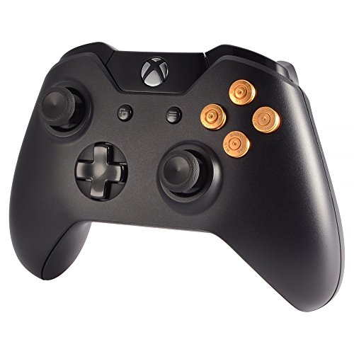 Extrerate Gold Metal Alumium Alumium Bullet Abxy Mod копчиња за замена на делови за Xbox One Standard Xbox One Elite Xbox One S Xbox One X контролер