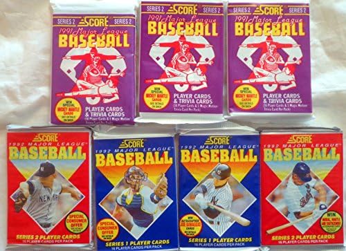 100+ Гроздобер Бејзбол Картички Многу Во Запечатени Неотворени Восочни Пакувања. Побарајте Ги Картичките Потпишани Од Мики Мантил