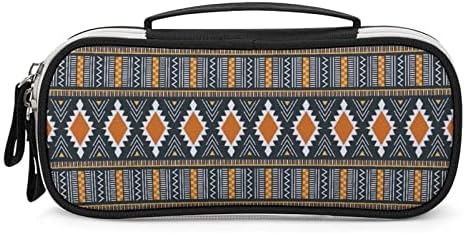 Племенска африканска шема преносна торбичка за молив со голем капацитет, куќиште за козметичка торба за шминка за шминка за шминка