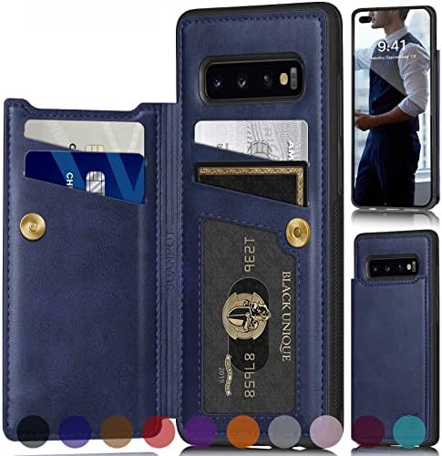SUANPOT За samsung Galaxy S10 паричник случај СО Рфид Блокирање На Кредитна Картичка Носителот, Флип Книга СТП Кожа телефон случај