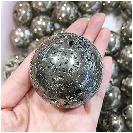 Природен кристал груб позитивен енергетски кристал 4,5-5 см природен пирит Геоде топка златно железо минерални примероци кристали и