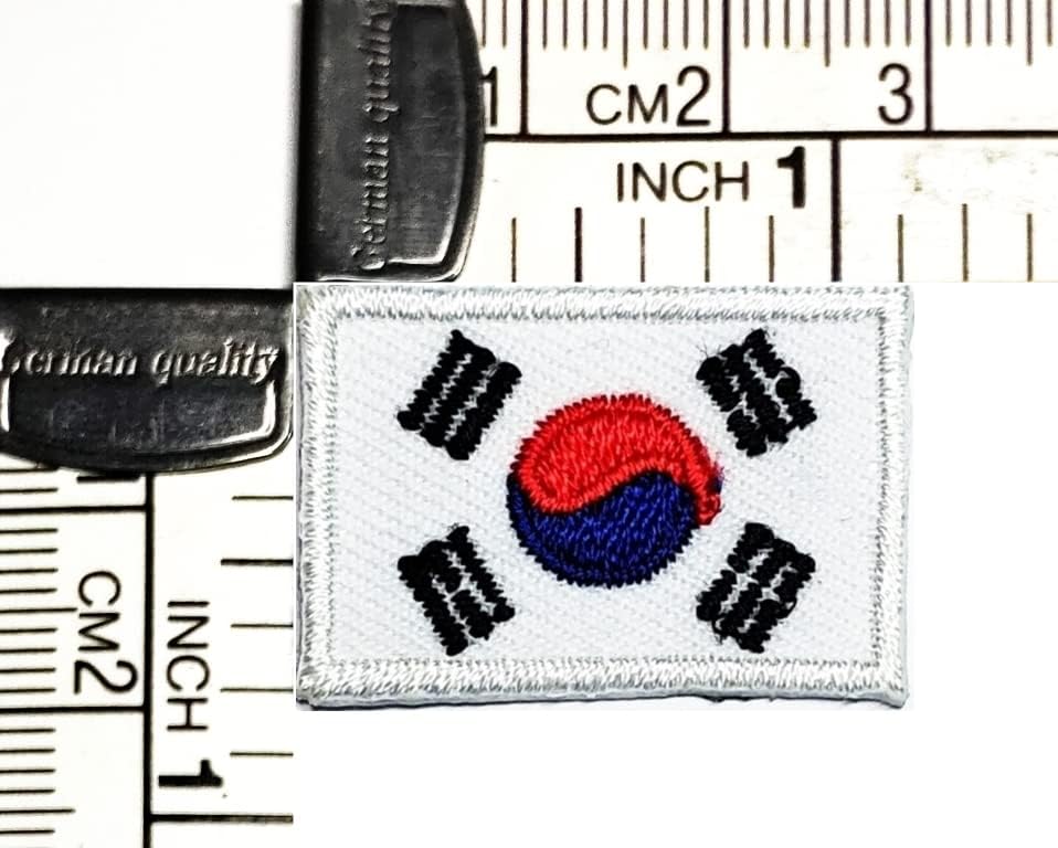Кленплус 2 парчиња. 0. 6Х1, 1 ИНЧ. Мини Јужна Кореја Знаме Лепенка Земја Знаме Амблем Униформа Шие Железо На Закрпи Мода Додаток
