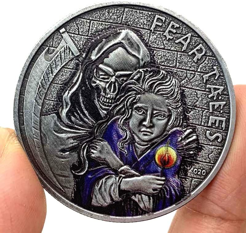 Ноќта На вештерките Волшебник Детска Приказна Игра Монета Медал Темно Витез Воин Монета Комеморативна Монета