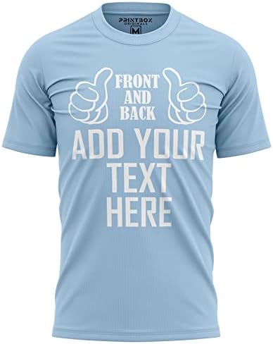 Прилагодена кошула за мажи, маж обични кошули, персонализирани кошули, врвни маички, додајте кој било текст пред и задно печатење
