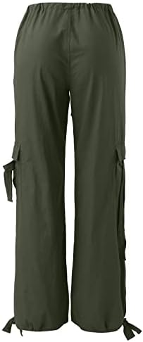 Miashui Petite Pant Suits for Women Casual 2023 карго панталони жена опуштена вклопена во буги жени зимски панталони плус големина случајна