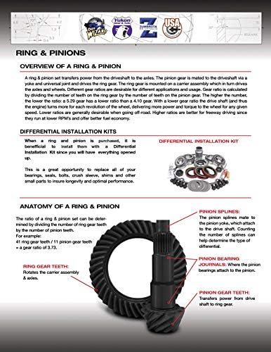 Yukon gear со високи перформанси прстен и pinion опрема за џип jk dana 30 краток обратен диференцијал на пинион, Дана 30SR