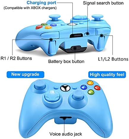 Казнување Замена Безжичен Контролер Компатибилен Со Xbox 360 Контролер, Безжична Игра Контролер Џојстик За Xbox&засилувач;Xbox