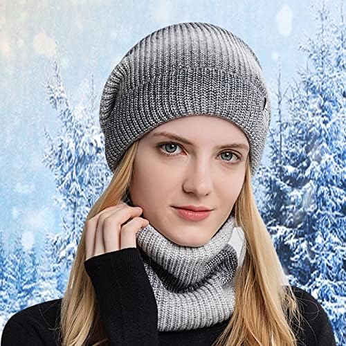 Женски бејзбол капачиња за ушите топла термичка велосипедска капа за зимска марама за плетење додадете женска капа од црна