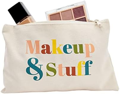 Гламли 12 Спакувајте Мали Платнени Чанти за Шминка со Патент За Жени, 6 Ретро Дизајни