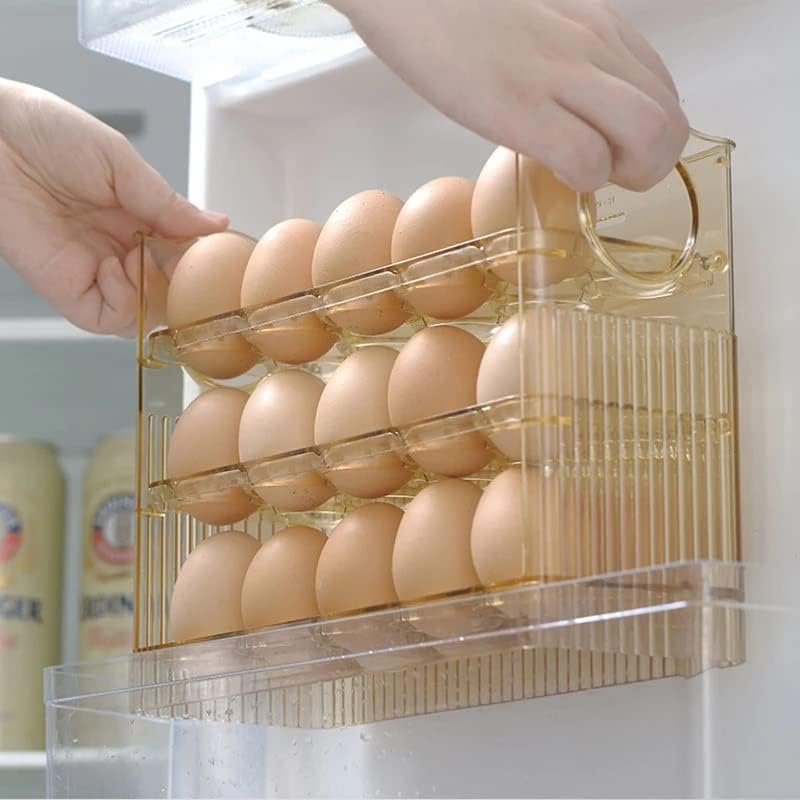 Дебела Флип-Тип Јајца Решетката За Складирање Јајца Кутија За Складирање Држач За Јајца За Организатор На Фрижидер Свежа Послужавник