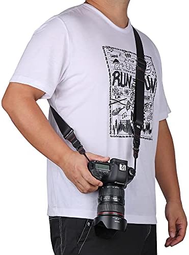 Ruszoaer Камера Ремен-Прилагодливи Камера Прашка Рамо Лента За Никон, Canon, Sony &засилувач; Фуџи Камери, Удобно &засилувач; Безбедна