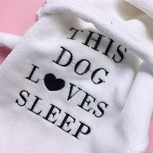 Wxbdd Високо апсорбирачки миленичиња кучиња бањарка удобна мека пижами облека за спиење во затворено кученце
