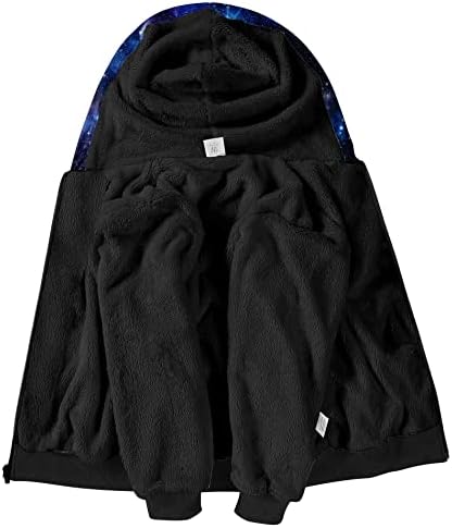 Швајцарски момчиња Худи Шерпа руно наредена јакна мека топла патент џемпер надворешна облека