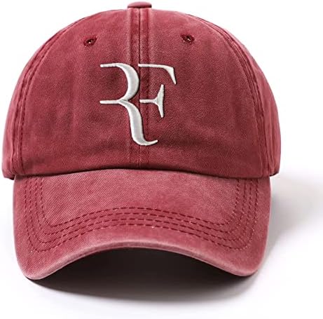 Роџер Федерер капа везена тато капа за мажи и жени памук прилагодлива капа за бејзбол