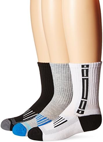 Sportsеферис чорапи за девојчиња, спортска технологија екипа со половина перничиња со пакет 3 пар пар пар пакет