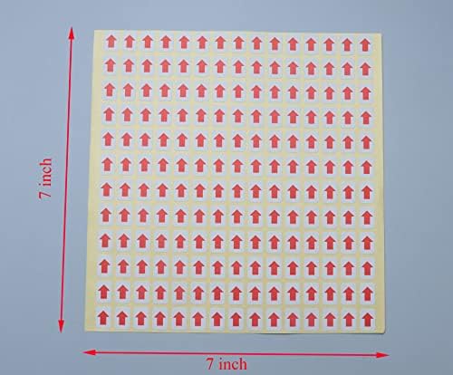 Рувадо 900 Парчиња Налепници Со Црвена Стрелка Самолепливи Етикети На Правоаголник Отстранливи Производи Индикатор За Дефект На Инспекција Насока