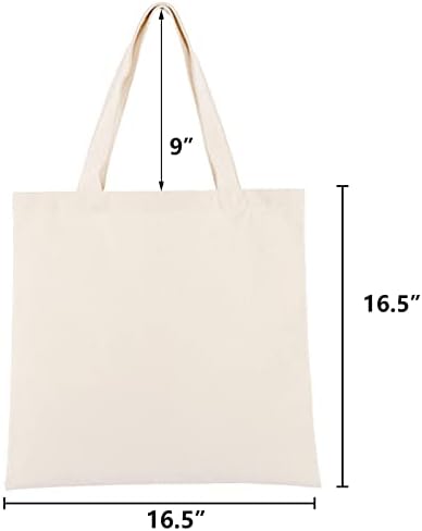 Торби за платно- Дебели кеси за шопинг што можат да се користат 16,5х16,5 инчи, персонализирани торби за DIY