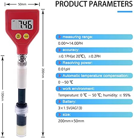 N/A мерач на кожа мерач Дигитален pH тестер Променливи податоци Држете со стаклена електрода што се користи за вода од сирење од храна од млеко