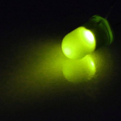 AEXIT 100PCS 3мм диоди тркалезна глава зелена светлина што емитуваат диоди LED диоди Schottky Diodes Indicator Lamp