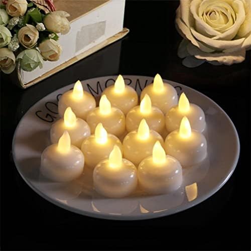 Свеќник 12 парчиња лебдат свеќи предводени од чај од свеќи со светилки за свеќа со свеќи од свеќи од свеќи од свеќи
