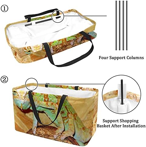 Lorvies за еднократно торбички за намирници ракун лежеше дрво преклопување на големи канти за складирање корпи за торбичка за шопинг тота
