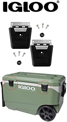 Igloo Cooler Hybrid Nianestiess/Plastic Latch Post & завртки, 2-пакет