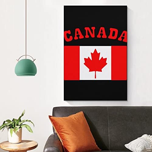 Канада знаме печатено сликарство wallидни уметности модерни уметнички дела вертикална висечка слика за декорација на домови во спална