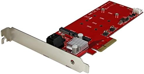 Startech.com 2x M.2 NGFF SSD RAID контролер картичка плус 2x SATA III пристаништа - PCIe - Две слот PCI Express M.2 RAID картичка плус