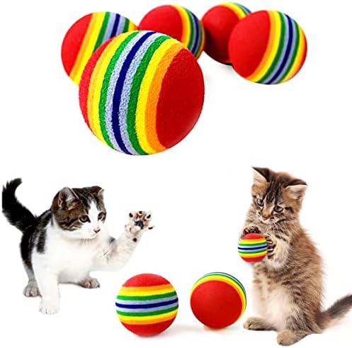 ПЕТ шоу мачки играчки топки интерактивни за затворени мачки најдобри мачиња омилени подароци мека топка од пена потера тивко играње мачки