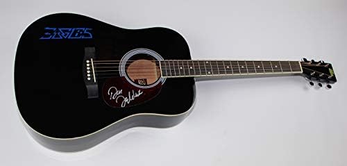 Дон Фелдер орли потпиша автограмирана црна целосна големина акустична гитара ЛОА