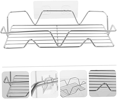 Luxshiny Storage Rack Wallид корпа за климатик wallид држач челик шампон држач за wallид метално полици за складирање