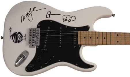 Phish Band потпиша автограм со целосна големина Електрична гитара w/ James Spence JSA Писмо за автентичност - потпишано од Треј Анастасио, Мајк
