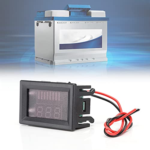 Тестер на волт-мерач, практичен индикатор за капацитет на батеријата Дигитален прецизен прецизен за електробобил за автомобил со батерија 12V-72V батерија