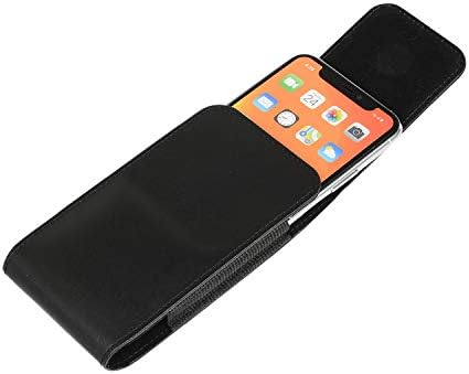 Носење телефонски куќиште за машка кожна појас за клип, футрола, компатибилна со iPhone 11 Pro, XS, 12, 12 Pro, Case Tephel Case, магнетна размавта,
