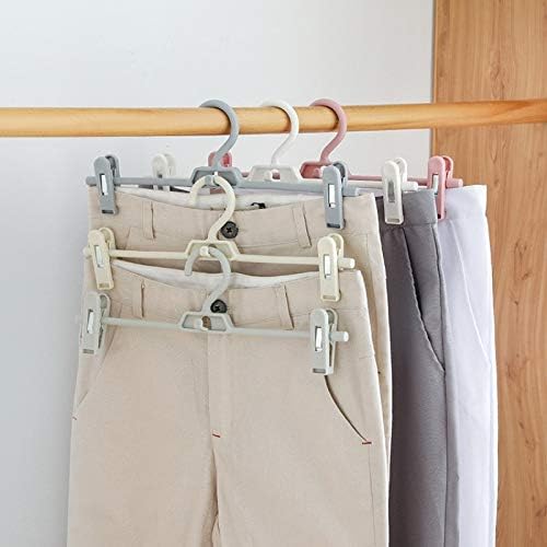 Jeonswod клип-палто закачалки облека плакарот за панталони панталони здолништа што не се лизгаат клип мултифункционално пластично