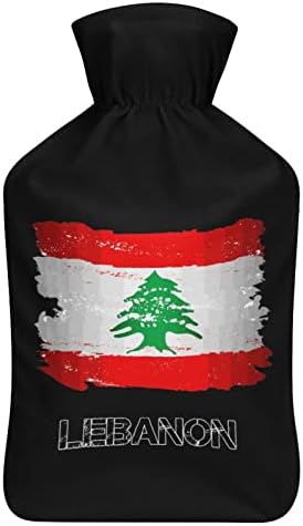 Знаме на шише со топла вода во Либан со покритие симпатична гумена вреќа со топла вода топла вода шише за кревет софа
