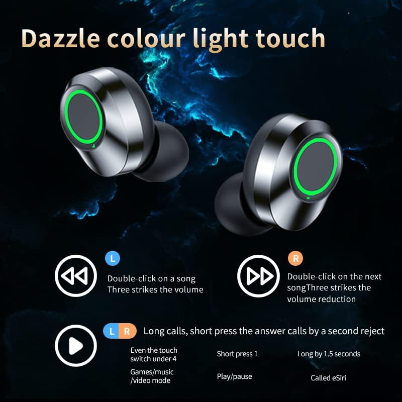 Волт плус Техника безжична V5.3 LED Pro Earbuds компатибилни со вашиот Meizu M2 Note IPX3 Bluetooth вода и потпочница/намалување