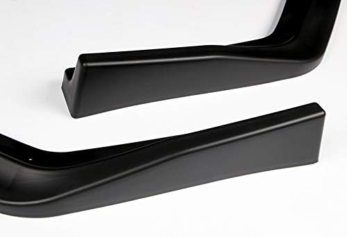 ЕПАРТС 3 парчиња стил Необоен Мет Црн Абс предниот браник на браник на усните Комплет за странични страни за телото, компатибилна со 2015-2021