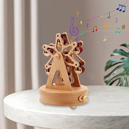 Розикинг класична музичка кутија Revolve музички кутии Божиќ роденден Денот на вineубените подароци за lубовник, дечко, девојка, сопруг, сопругата