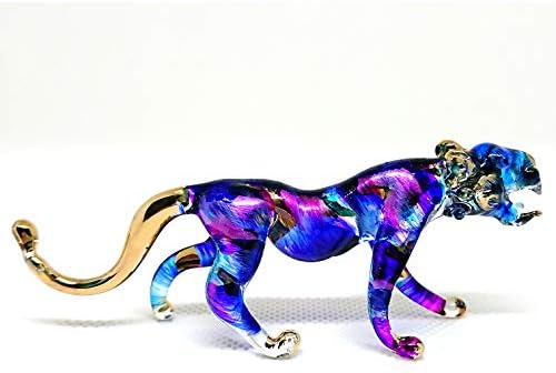 Минијатурни фигурини на Сансукијај тигар со рачно разнесени стакло уметност животни колекционерски подарок домашен декор