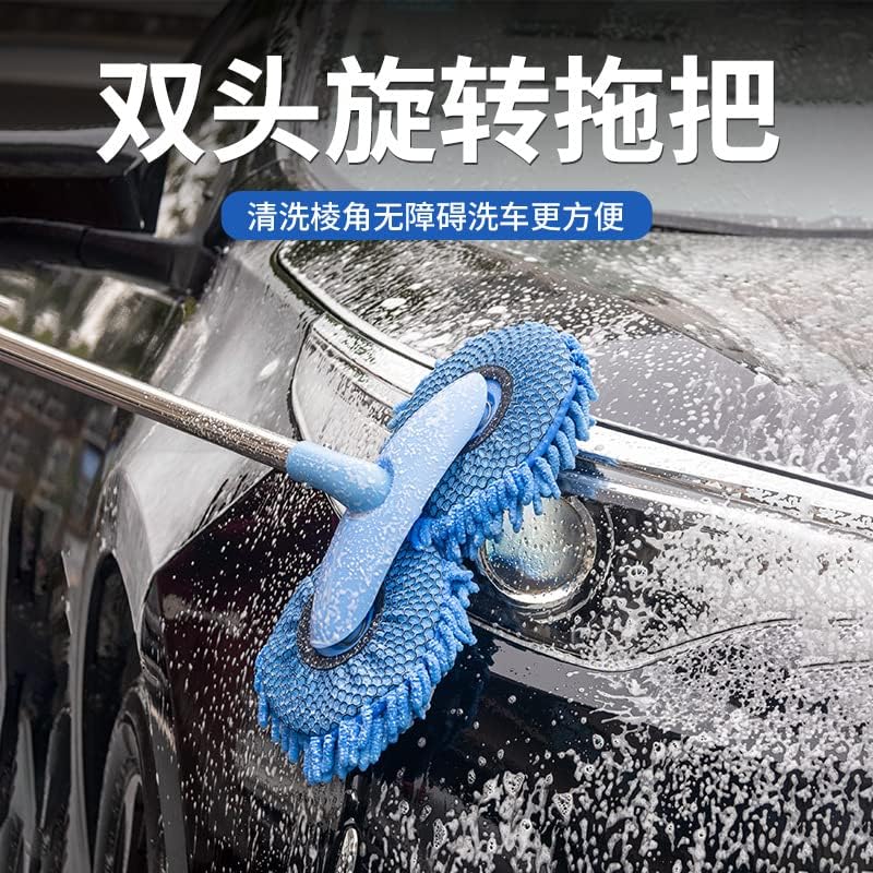 Оскар ротирачката четка за миење автомобили не ја повредува меката четка на автомобилот со долга рачка