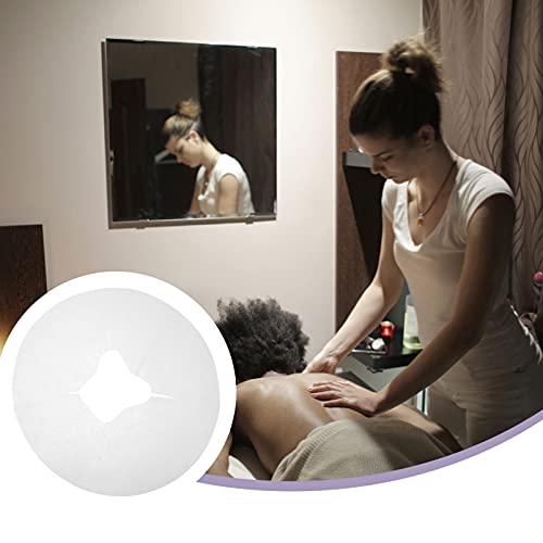 Салон стол покритие за масажа за еднократна употреба на перница за лице: 100 парчиња лулка за лице Обловува спа -лични капаци на потпирачот