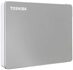 Toshiba Canvio Flex 1tb Пренослив Надворешен Хард Диск USB-C USB 3.0, Сребро ЗА КОМПЈУТЕР, Mac, &засилувач; Таблет-HDTX110XSCAA