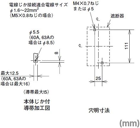 Mitsubishi Electric NV63-CV 3P 60A 30MA прекинувачи на колоните на земјиштето nn nn