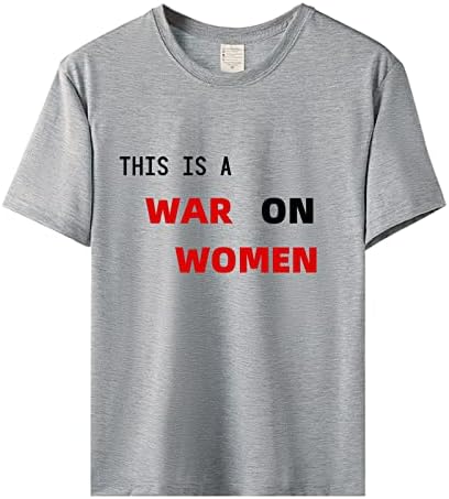 Плус големина ласкави врвови за женски букви слоган права за абортус печати мода мека тркалезна женска кошула